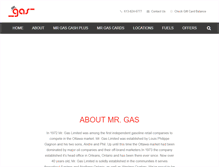 Tablet Screenshot of mrgasltd.ca